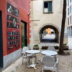 Walkway towards our "new" home - on the left under the arch