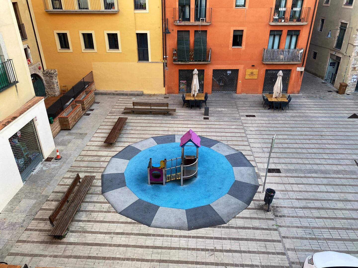 View from the living room in the morning