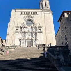 The nearby cathedral