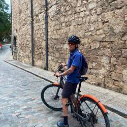 Met up with Peter on his route back