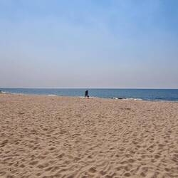 Auch hier an der Küste sind die Rauchwolken schon da!
