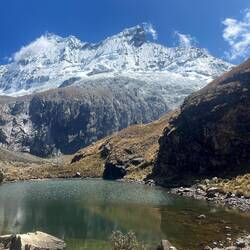 Erste Lagune auf dem Weg nach oben