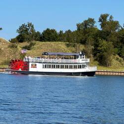 Paddle tour boat. It passed by several times today