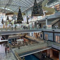 The luxury mall in the marina bay sands hotel