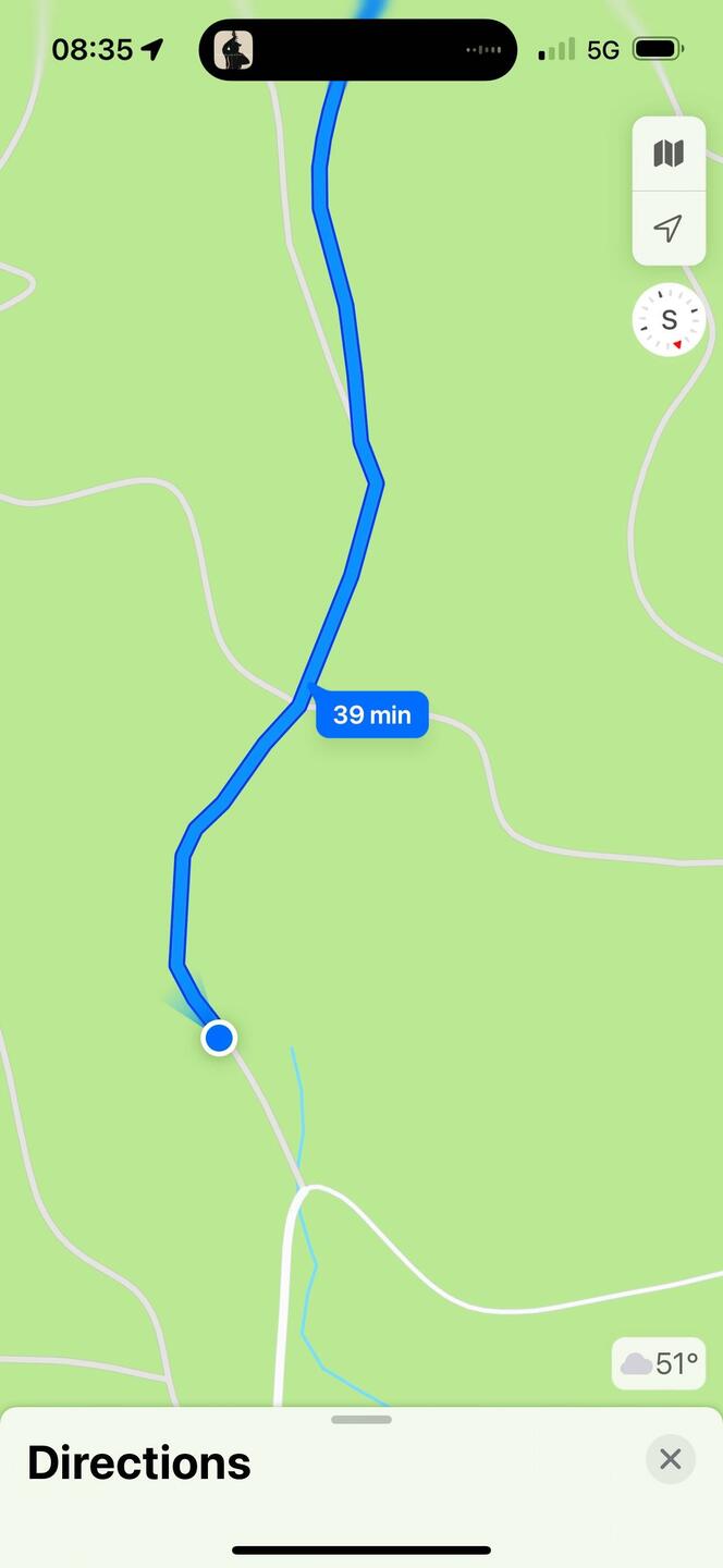 Apple Maps clearly says this is the way to go