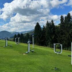 Little work out area in the mountains