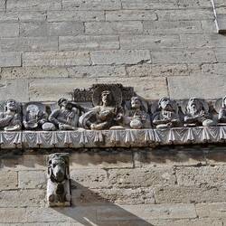 Romanisches Fresko an der Kirche