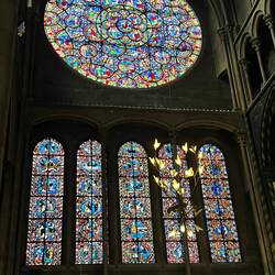 Stained glass inside