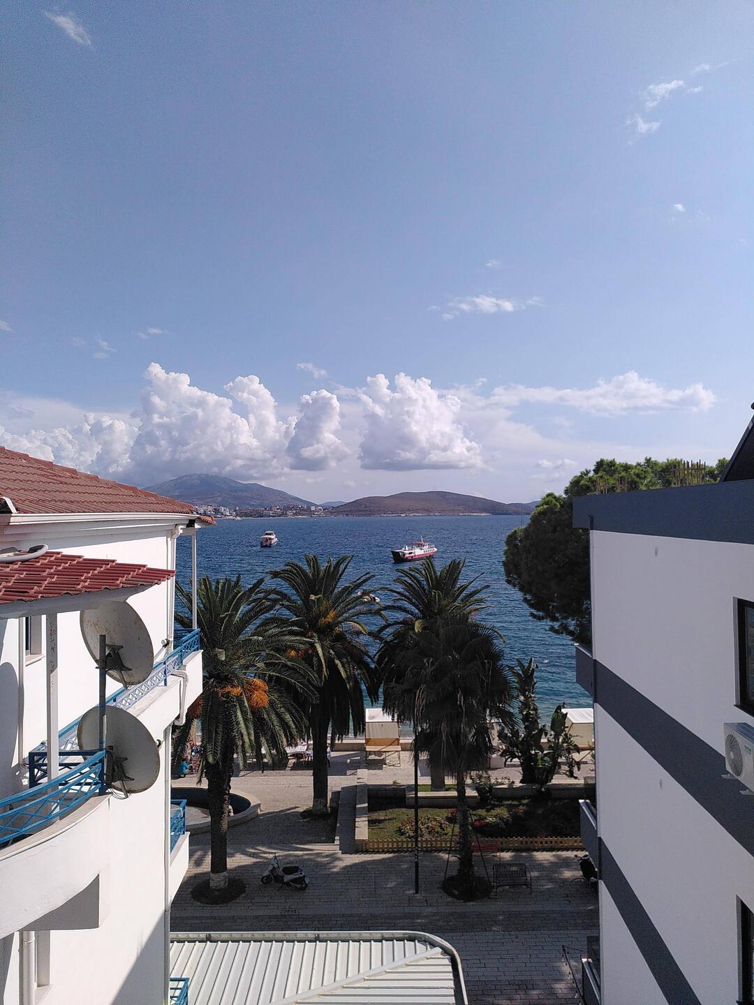 Blick vom Balkon