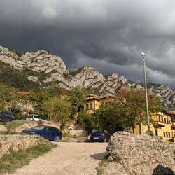 Abendstimmung an unserer Unterkunft auf der Festung
