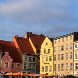 Stralsund in der Abendsonne.