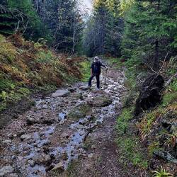 Ein langer, anspruchsvoller, nasser und steiler Aufstieg!