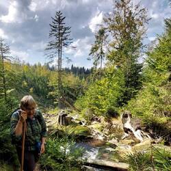 Anspruchsvolle Passage entlang der Wasserfälle!