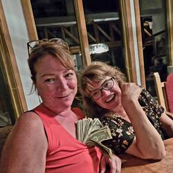 Jeannine was the big winner of L, R, Center!