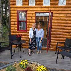 Cheryl's new She Shed and her Mom