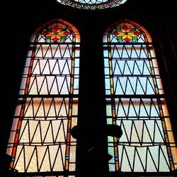 Schicke Fenster mit großem Auge