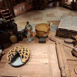 hier wird Kuchen gebacken