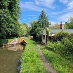 A brand new lock gate! A pleasure to use after the rickety, sticky ones that came previously