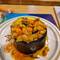 Wet and windy outside; just the weather for stuffed marrow from Sue and John's garden 😋