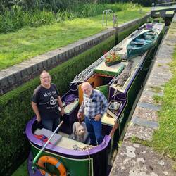 The lovely Isla having a boat ride