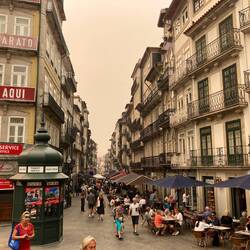 Typical street near city center