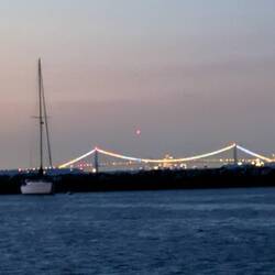 View of NYC at night