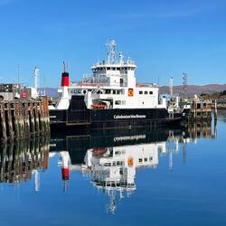 Car ferry preparing to depart for Skye