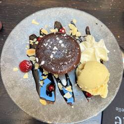 Delicious chocolate cake for desert