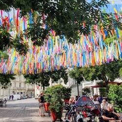 Der Platz vor der Kathedrale in Saumur
