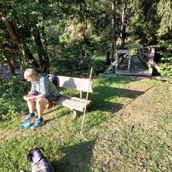 Gleich hinter der Grenzbrücke der letzte Pausenplatz für heute!