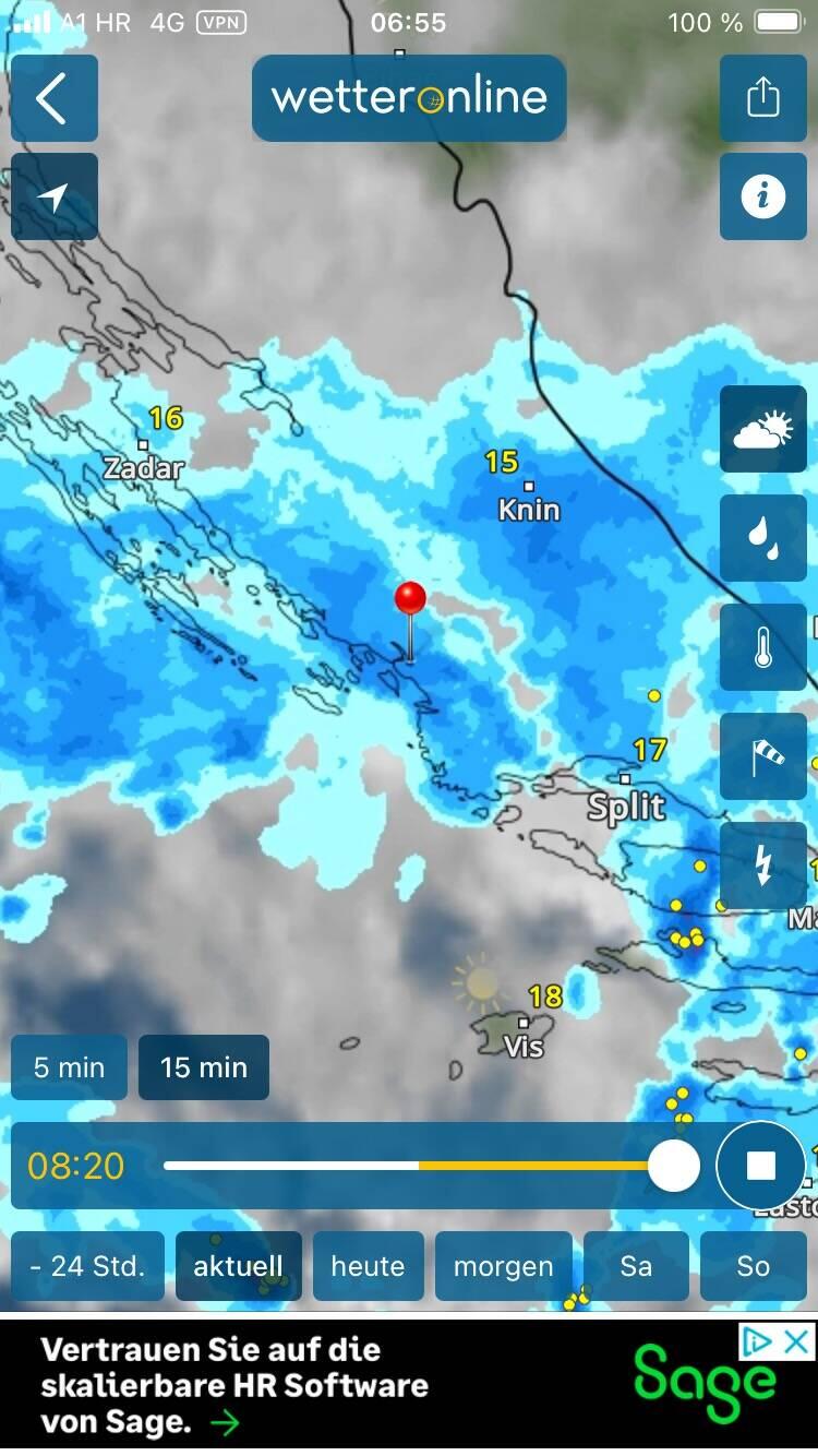 Wetterradar heute früh..... 🌧️