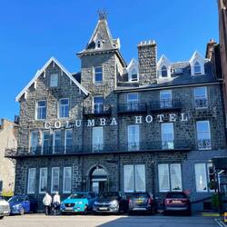 Columba Hotel near the pier and foreshore