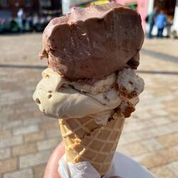 Delicious ice-cream, perfect on a sunny day