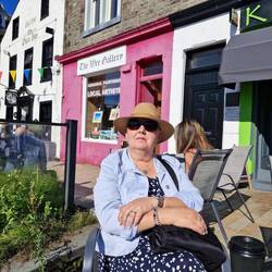 Enjoying the sun in Oban