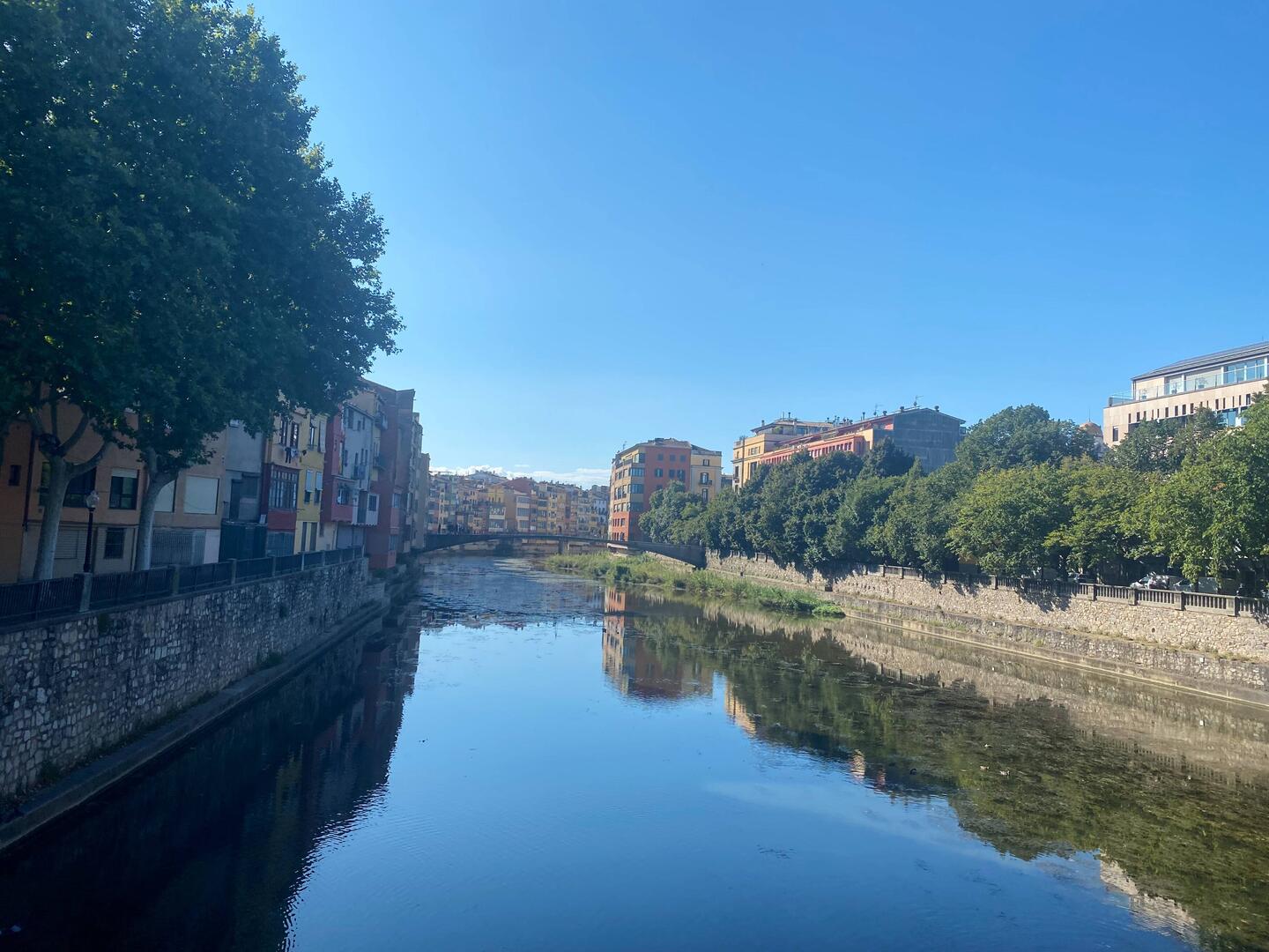 View heading over the bridge by our place