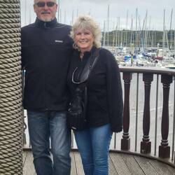 Although the day started out cool and cloudy we still enjoyed our walks.