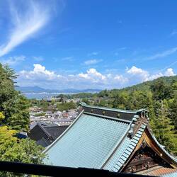 Vue depuis un des temples
