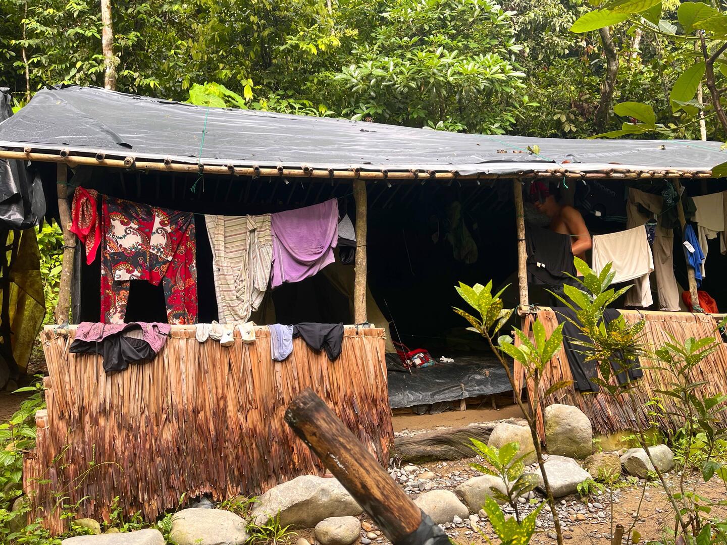 Das war die Hütte im Camp zwei