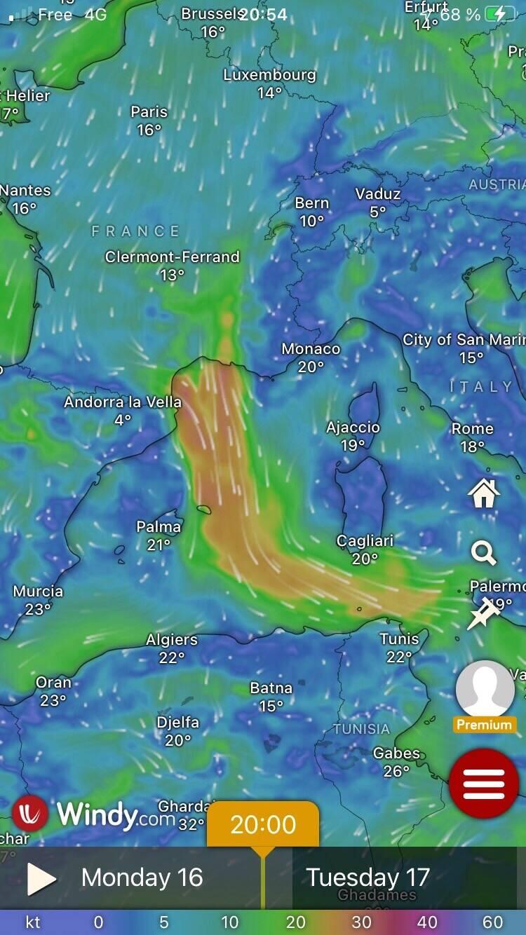 Weather chart looked pretty scary