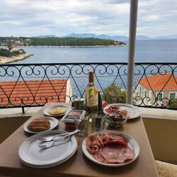 Room picnic from our balcony at Stella Apartment Hotel