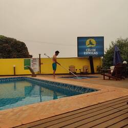 Andi bereitet seinen Pool vor...