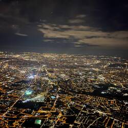Our view above Paris enroute to Beijing