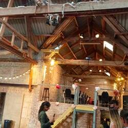 Wedding location was so beautiful, the dining area/ dance floor was in a big old barn