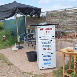 Very trusting on two counts, one you pay for what you take and two no-one steals the donations box