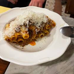 Ziti alla genovess - beef stew