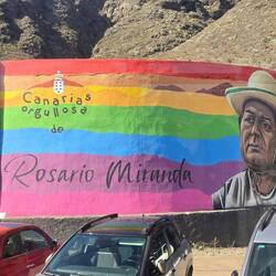 "Checkpoint Rosario Miranda" ... ab hier darf nur mehr der Bus fahren