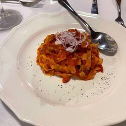 Guanciale pasta and tomatoes