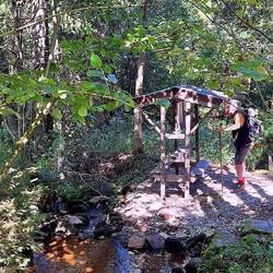 Idyllischer Pausenplatz am "Alter Bach"....