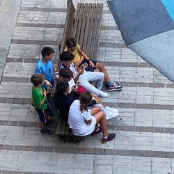 Yes, even here they're on cell phones - but only briefly