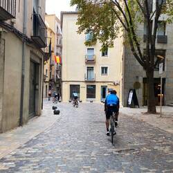 Bikers heading back into town